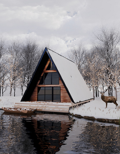 "Winter Retreat" architecturedesign cabindesign winterescape