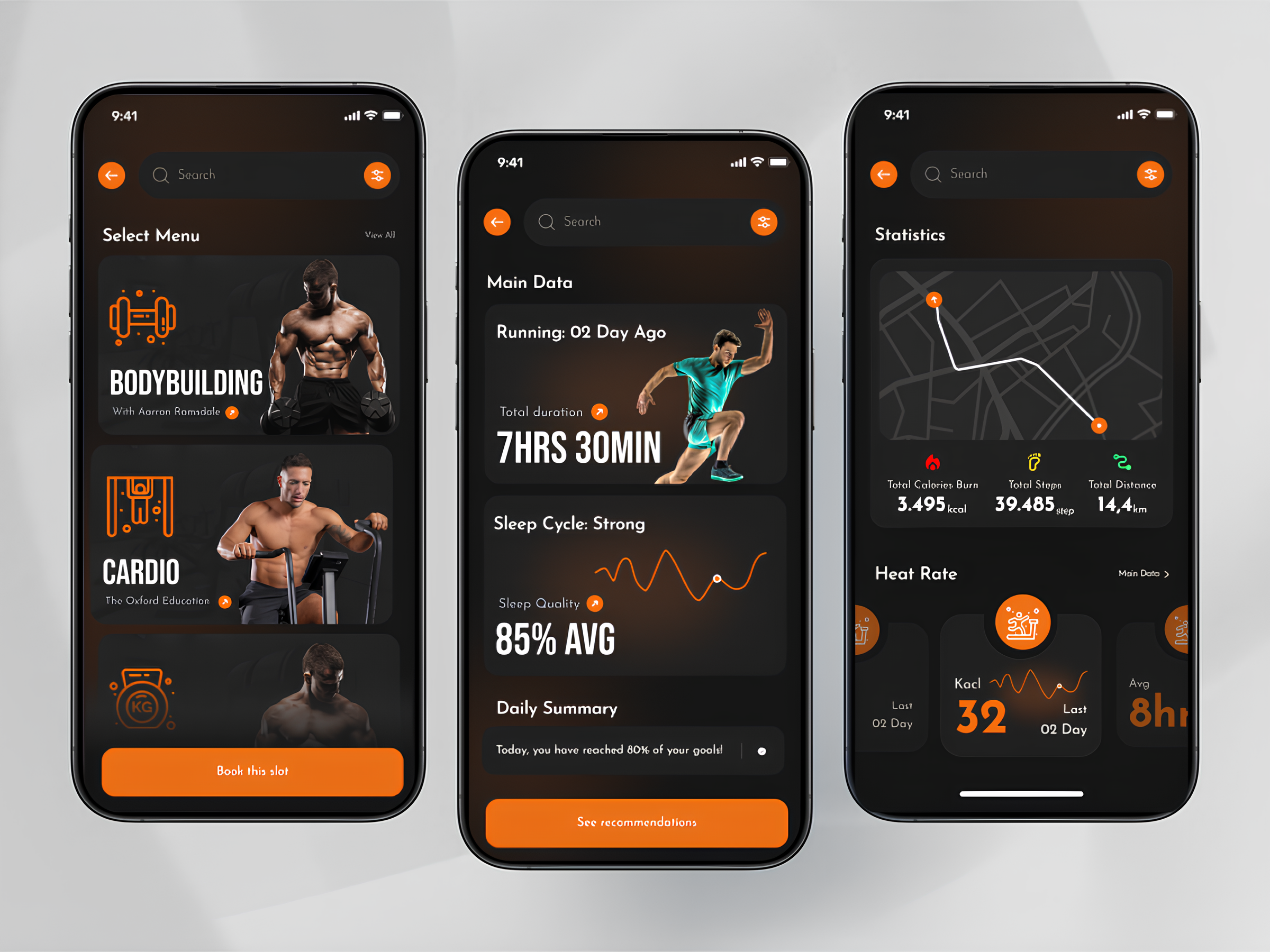 Example of Arena Core   Gym Mobile App UI Design