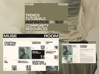 Web Design Concept. Muse Room articles artist blog concept creative design ideas life hack modern muse pastel project room skill space trends virtual web writer