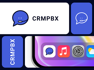 CRMPBX Logo Design Concept branding graphic design logo ui