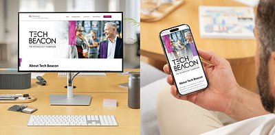 Tech Beacon Microsite Design brandidentity designinspiration interactivedesign micrositedesign uiux userexperience visualstorytelling