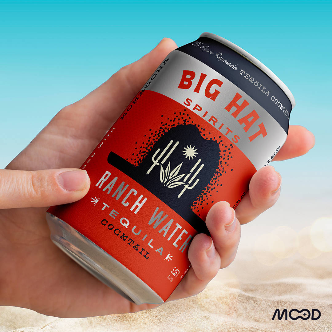 Cocktail Can label design branding graphic design