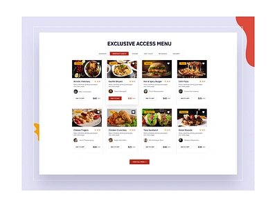 Restaurant Exclusive Access Menu asian food bakery bar burger cafe cake chef cocktail fast food food menu order pizza pizzeria restaurant restaurant elegant seafood services shop sushi