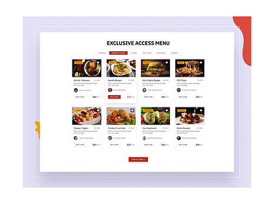 Restaurant Exclusive Access Menu asian food bakery bar burger cafe cake chef cocktail fast food food menu order pizza pizzeria restaurant restaurant elegant seafood services shop sushi