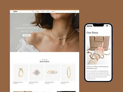 Zema - Retail & E-Commerce Website Template accessories store beauty builtwithtemplate cosmetics designre store e commerce hero e commerce landing e commerce landing page e commerce website fashion jewelry madeinwebflow madewithwebflow market place modern online shop product design shop webflow wellness store