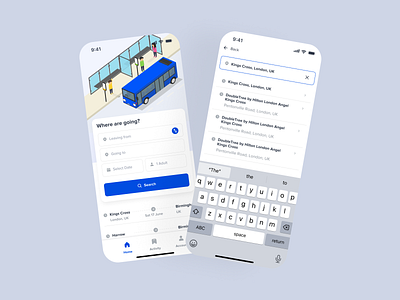 GoBus - Seamless Bus Travel, Simplified Navigation android app app design branding bus ride clean design illustration modern simple travel ui ux