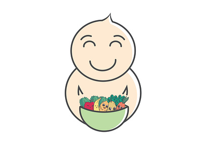 Baby treat babylogo food fruits unique