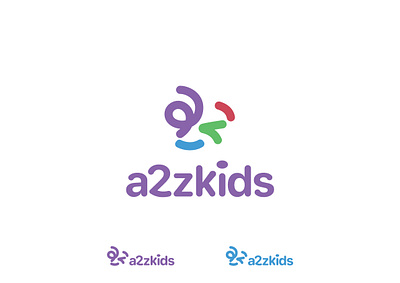 a2z kids logo a2z kids logo branding design graphic design illustration illustrator kids logo logo typography vector