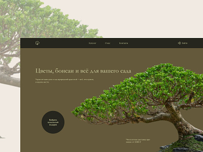 Concept All for your garden bonsai design flowers garden landing plants ui