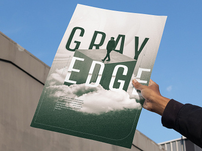 Gray Edge Poster Design branding design graphic design poster poster design posterdesign ui