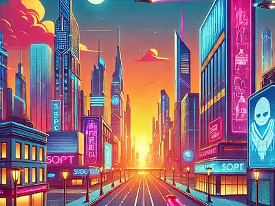 Neon logo motion graphics