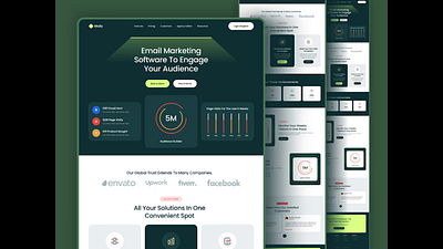 Landing Page for Email Service ailing design email email landing page email marketing email service landing design landing page landing ui mail landing mail service marketing automation ui ui ux design ux website