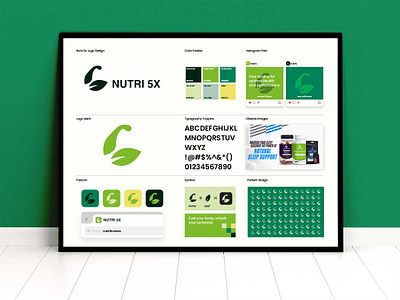 Nutri5X: Energizing Fitness Nutrition Logo Design athletic supplements.