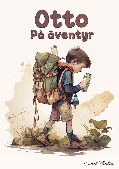 Book - Otto on adventure (Otto på äventyr) book design graphic design illustration