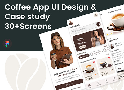 Intuitive Coffee App UI/UX Design Case Study case study coffee coffee app coffee app case study coffee app ui design coffee app user interface design coffee app wireframe design coffee ordering app figma interactive coffee app ui landing page mobile app modern coffee app ui seamless coffee ordering ux ui ui designer uiux uiux design uiux designer user friendly coffee app