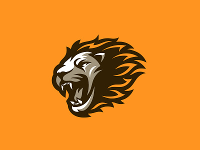 Fierce Roaring Lion Logo orangetheme