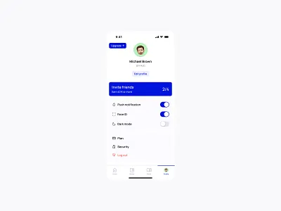 User profile app dailyui design mobile ui ux