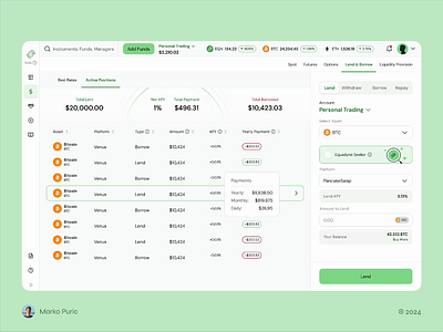 Self-Custody Trading Product Design System app commodities crypto design design system desktop fintech green investing platform product design stocks trading ui user experience ux ux design web web app web3