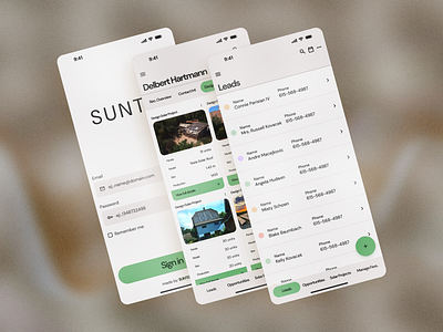 SUNTEK CRM - Mobile Concept branding clean concept crm flat idea minimal mobile sketch ui ux