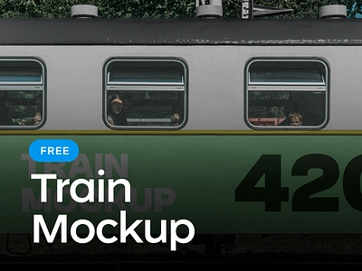 Free Train Mockup branding design free free download free mockup free template free train mockup graphic design illustration logo logotype print psd subway mockup train machine mockup train mockup typography vector