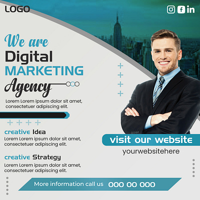 Digital Marketing Agency Social media Post Desing agency creative design digital digital marketing facebook post instagram post marketing agency social media post