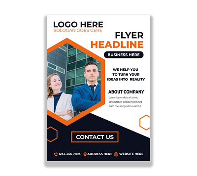 Business Flyer Template Design adobe illustrator adobe photoshop app design banner branding design flyer graphic design illustration logo poster print ui ux vector