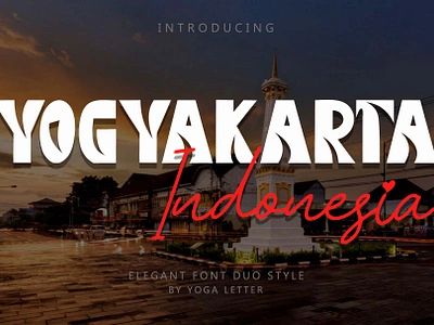 Yogyakarta Indonesia banner beautiful branding design font font design font duo graphic design handwritten illustration logo poster print sticker