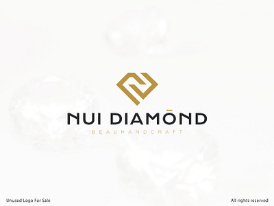 nui diamond 3d brand branding design diamond graphic design illustration jewel jewelry logo logo logo design luxury logo modern ui vector