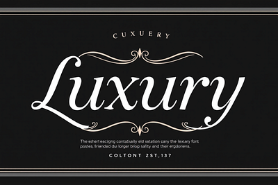 Luxury - Elegant Luxury Font elegant font log serif font