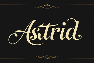 Astrid Elegant Ligature Typeface astrid font serif tyface