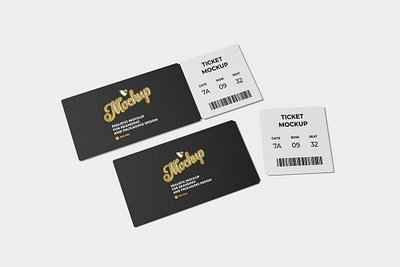 Event Ticket Mockup branding event ticket mockup psd psd mockup ticket ticket mockup