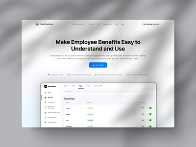 Minimal SaaS Hero Section design experiment clean hero section landing page minimalist ui ux web