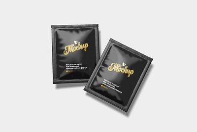 Double of Sachet Mockup branding branding mockup mockup packaging packaging mockup psd psd mockup sachet sachet mockup