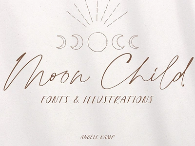 Script font Moon Child sans serif calligraphy display duo family font fonts handwriting handwritten pair sans serif script font serif signature typeface