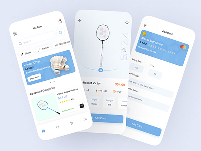 Badminton App designs, themes, templates ui/ux appdesign appuidesign appuxdesign badmintonappdesign badmintonappdesignuiux badmintonappui badmintonshop badmintonux figma mobileappdesign onlineshop template ui uidesign uiux uiuxdesign ux uxdesign wintergame