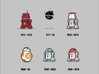 Star Wars Droids droids pixelart pixelartdesign pixelartist starwars