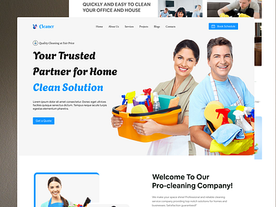 Cleaner Website Design ui