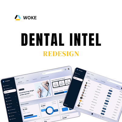 Dental Intel - Redesign clinic dashboard dental dentalcare dentalclinic design lighttheme redesign ui uiux web webdesign