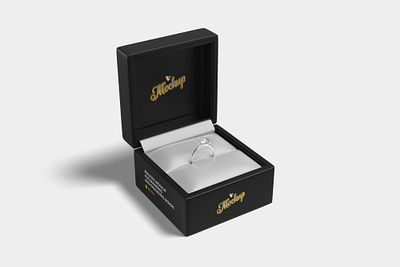 Jewelry Ring Gift Box Mockup box box mockup gift box jewelry mockup psd psd mockup ring