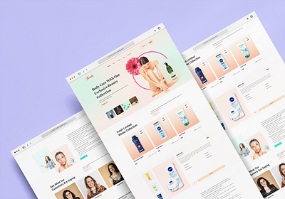 Body Care Landing Page Design body care page landing page logo product design ui uiux user interface