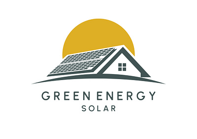 Green Energy Solar brand design graphic designer ilutator iutator logo