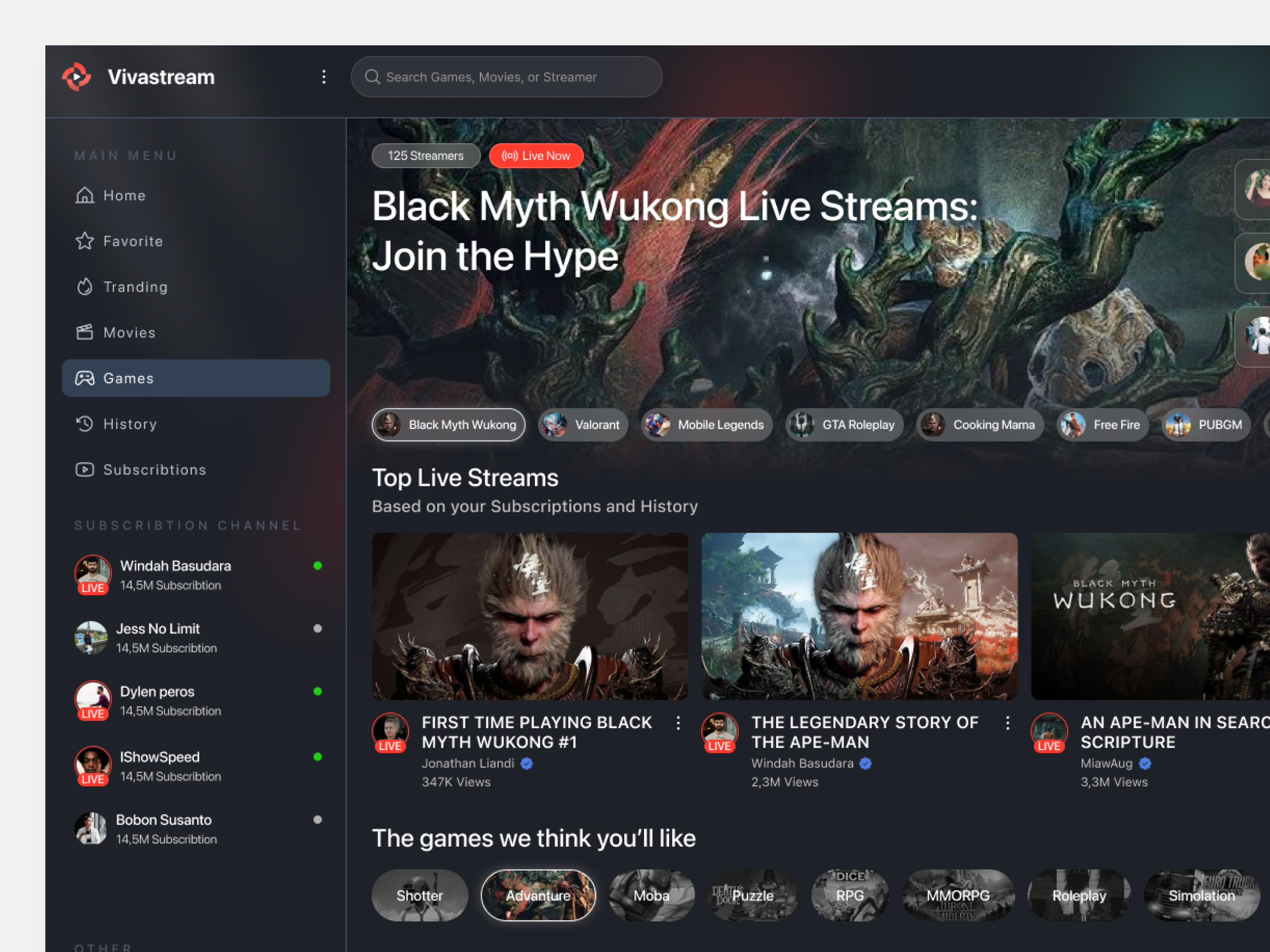 Vivastream - Streaming Platform cool designwild fire streaming streaming platform streamingg wild