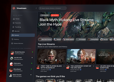 Vivastream - Streaming Platform cool designwild fire streaming streaming platform streamingg wild