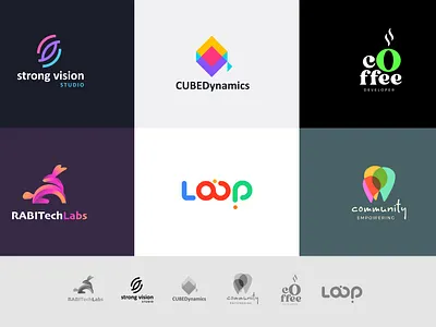 Minimal logo collage logo minimal