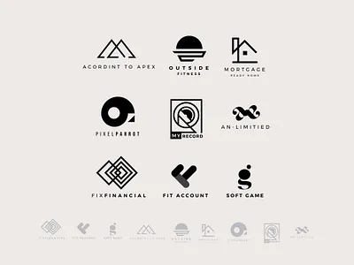 Luxury logo collage logo