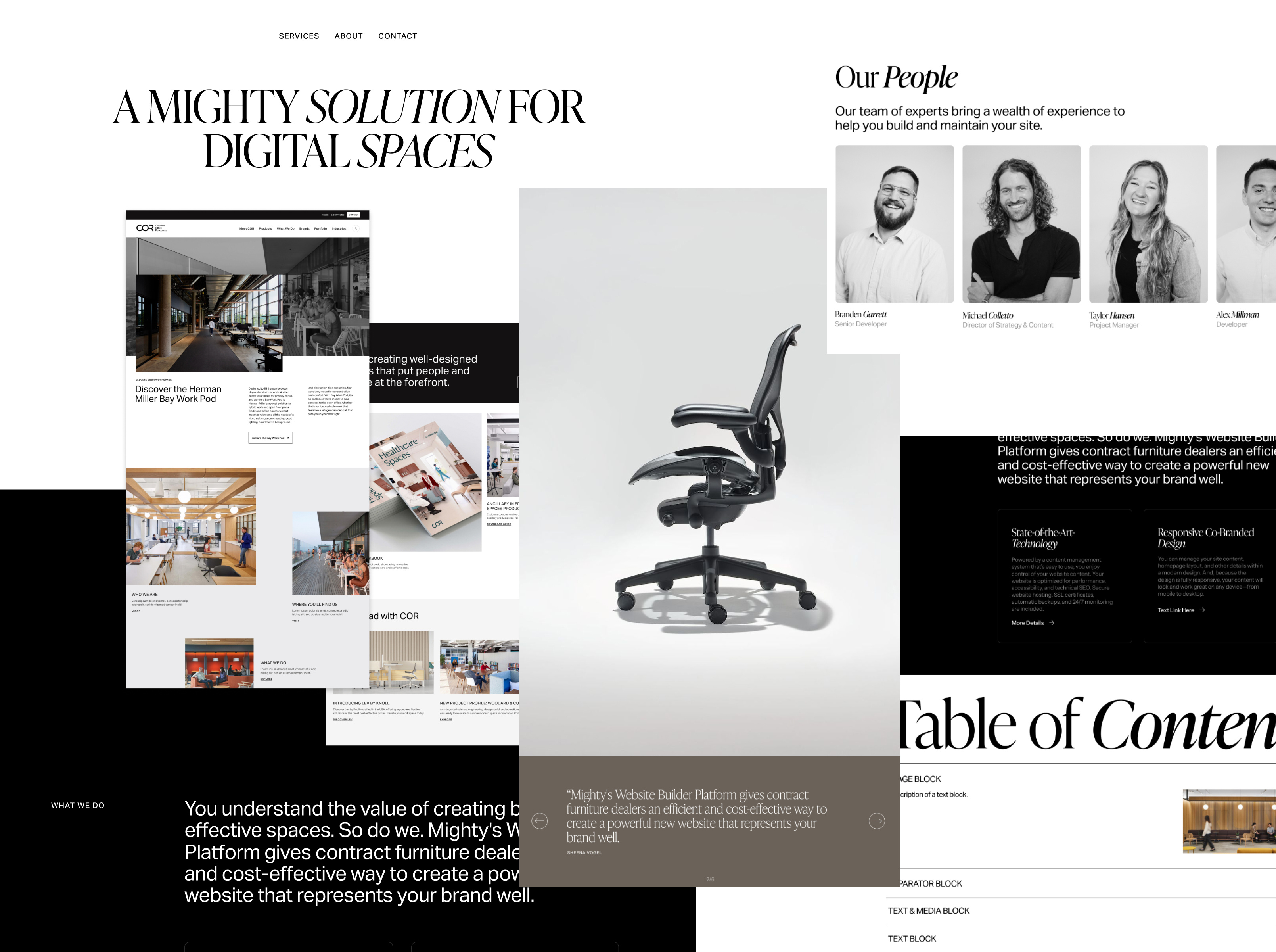 Furniture Platform Landing Page
