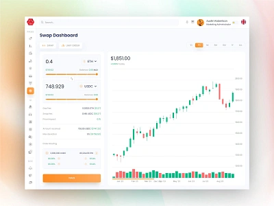 Crypto Swap Dashboard Website Template admin dashboard crypto exchange crypto swap currency exchange dashboard dex exchange financial dashboard saas saas dashboard saas product swap swap dashboard swap interface trading trading platform ui ux ui ux design web application web design