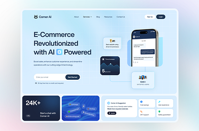 E-Commerce Site AI ai ai generate branding e commerce interaction online shopping powerd ai product cart saiham trending ui typography ui design uix saiham web design