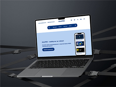 EduPRO (online programming courses) design landing page ui ui design uiux ux ux design web web design website website design