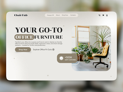 DeskNest banner branding chair desk ecommerce graphic design header hero marketing seo shopify ui uiux ux woocommerce